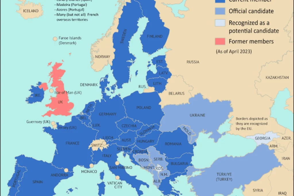 eurozone map